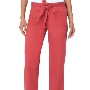 Liverpool Belted Straight Leg Crop. sz 29